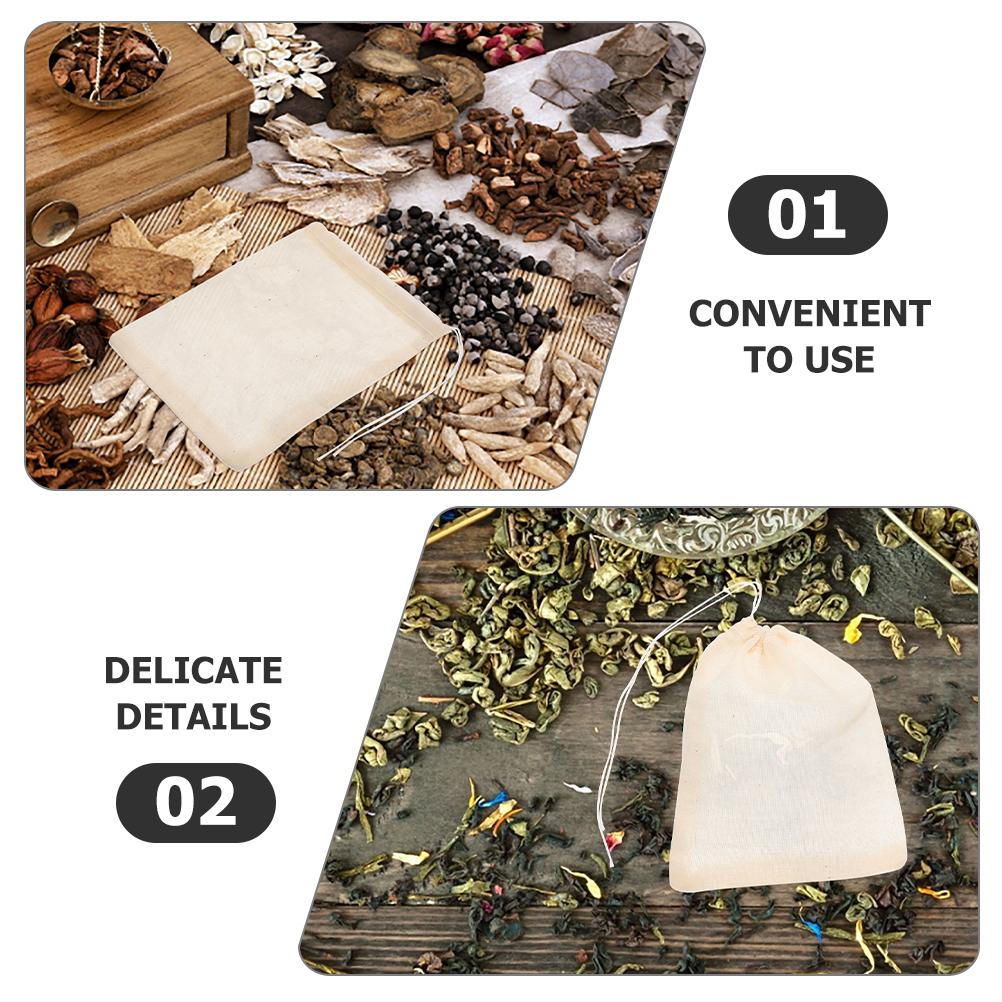 25 Pcs Tea Infuser Bags Pure Cotton Gauze Soup 25pcs Traditional Chinese Medicine Convenient Filter