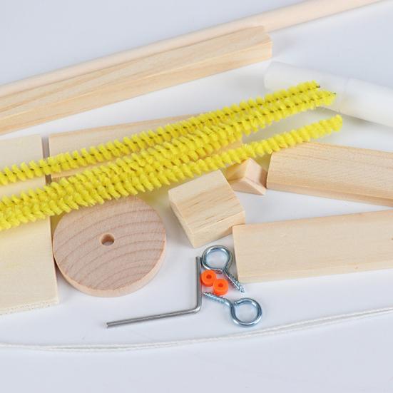 Science Kit Collective Intelligence Development Smell-less Wooden Balance Scales Model for Kid