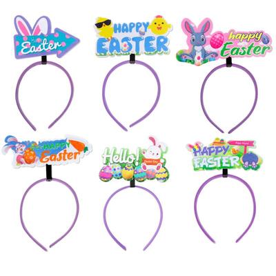 Head Bands For Women's Hair Easter 6X Bunny Ears Holiday Party Hair Accessories Easter Costume Supplies Hair Accessories