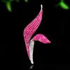 Elegant Calla Lily Brooch Full Sparkling Color Zircon Fashion Accessory Coat Cheongsam Women