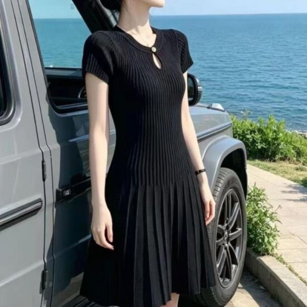 Rellawear Ribbed Pleated Dress 2color 26jt13