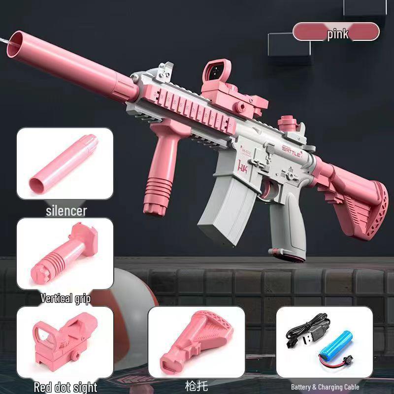 

Электрический водяной пистолет 1911: Летняя игрушка для бассейна с непрерывной стрельбой для игр на открытом воздухе