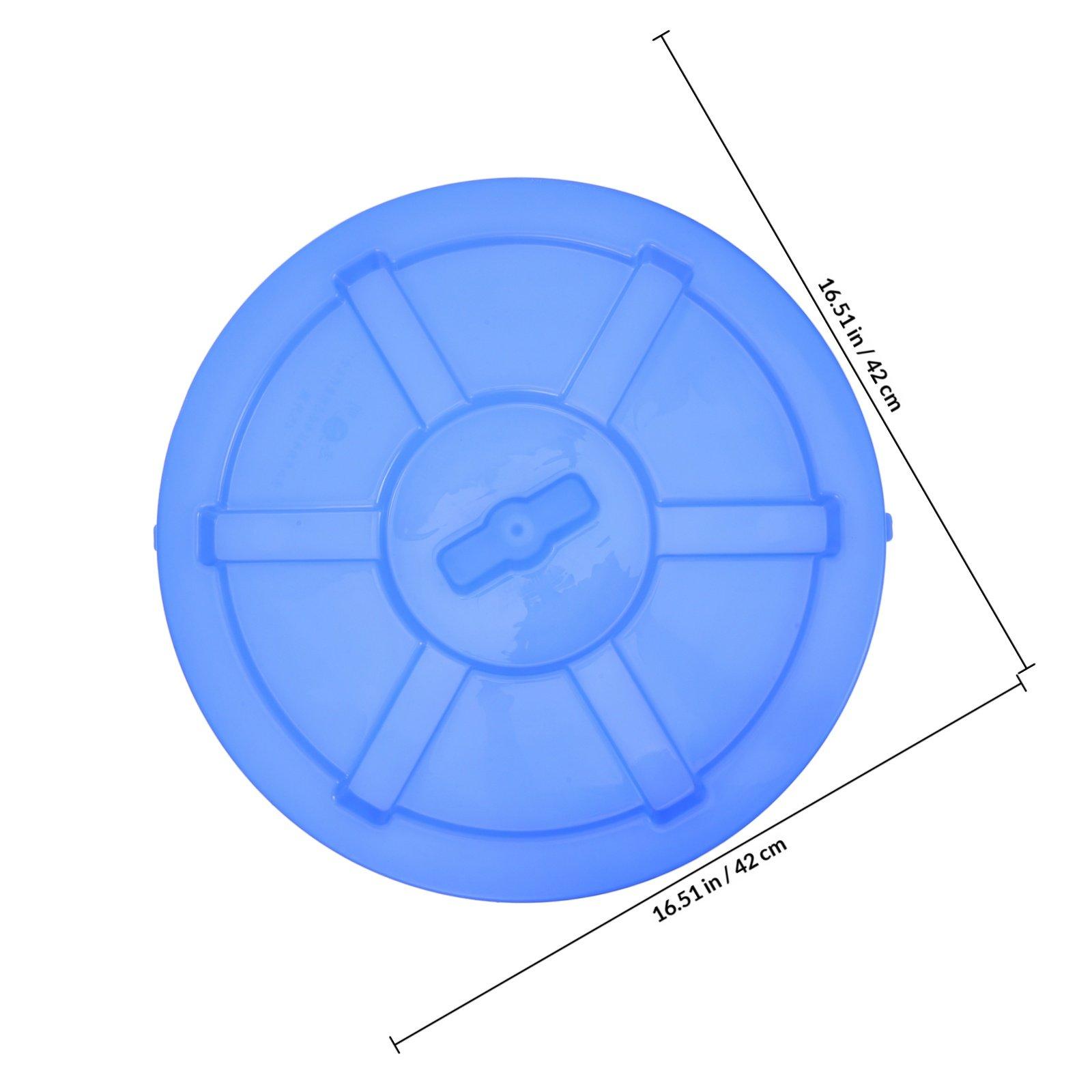 

Outdoor Trash Bin Lid Thickened Heavy Duty Hdpe Cover Replacement for Garden Waste Bin Garbage Can синий