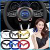 For Mazda 6 3 CX5 5 2 323 CX7 Demio Atenza Axela MX30 CX30 CX3 CX9 RX8 RX7 ABS Car Steering Wheel Center Emblem Sticker Accessories