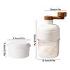 Manual Ice Shaver Hand Ice Planer Splash-Proof with Freezing Tray Shaved Ice Hand-Crank for Camping Home Dessert Shops