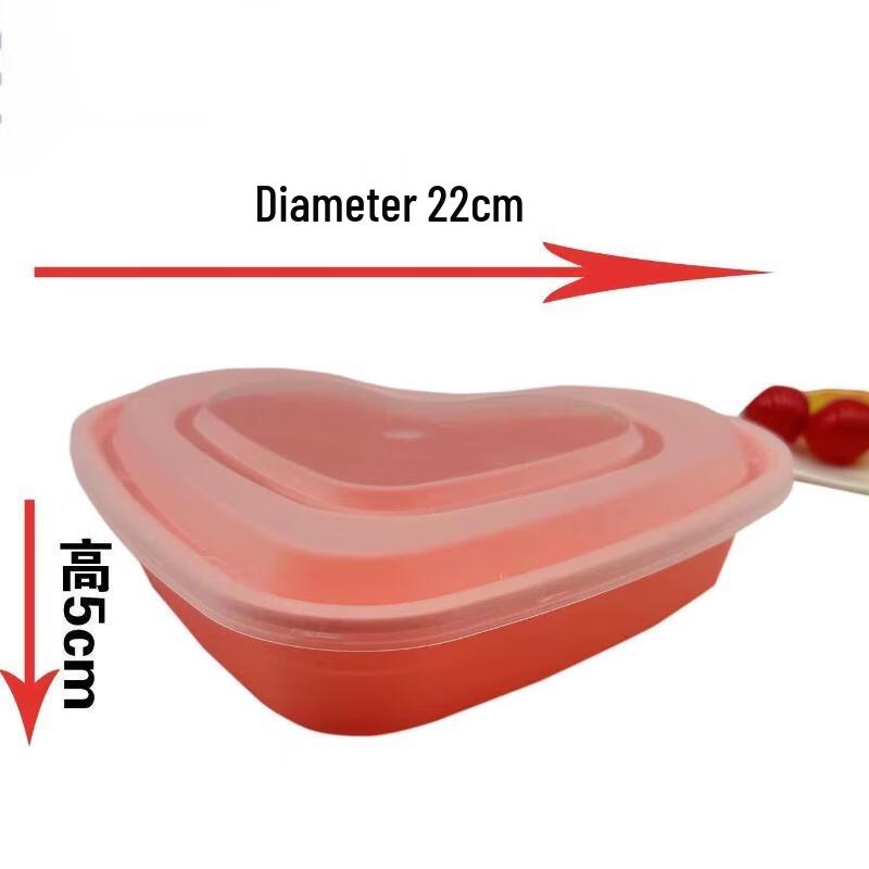 Jiahesheng 985 Disposable Heart-shaped Food Containers with Lids