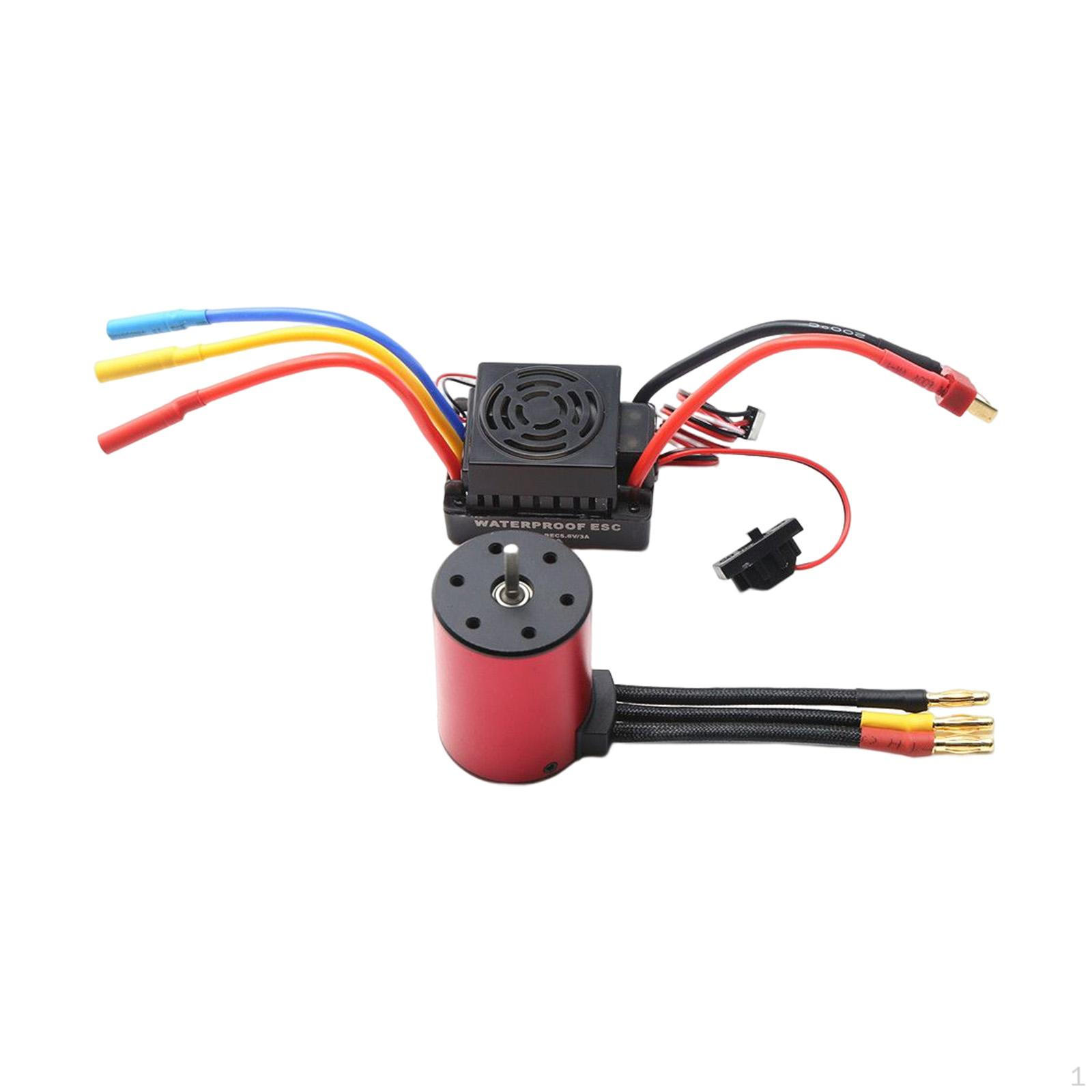 

3650 безщітковий двигун і 60A ESC Bulid в 5.5V/3A Bec 50 мм X 36 мм з для 4300kv