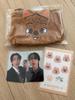 STRAY KIDS Kids Koozie Pouch + 2 Poca Cards + Sticker Quarker Set