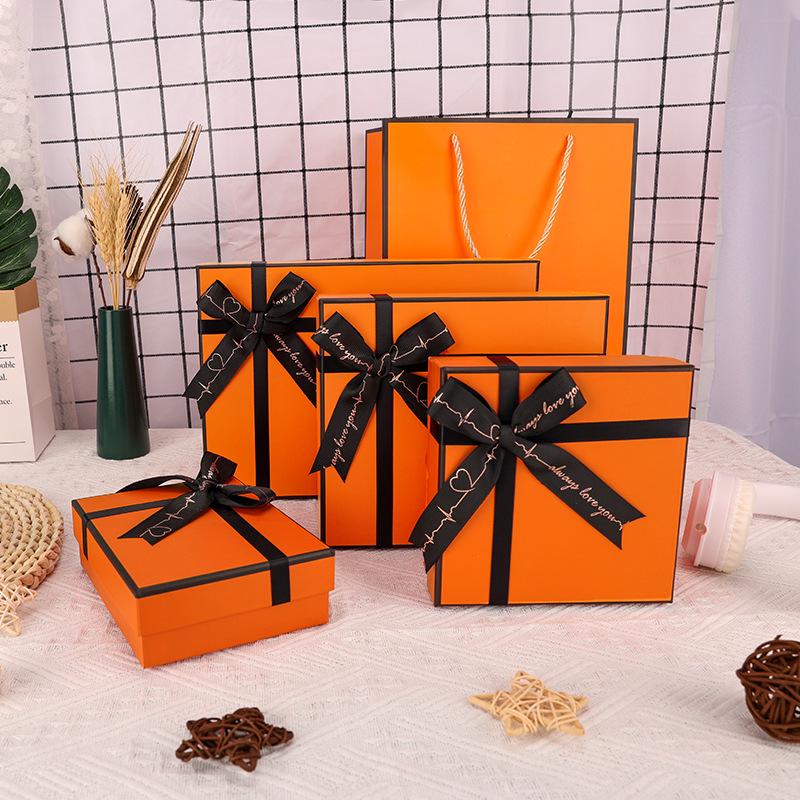 Qixi Orange Lipstick & Perfume Essential Oil Gift Box