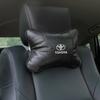 1/2Pcs Leather Car Interior Seat Headrest Neck Pillow Car Accessories For Toyota GR Camry Corolla Yaris Chr Auris Avensis T25