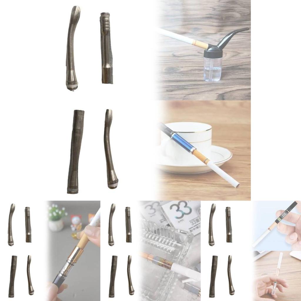 Metal Cigarette Filter With Loop Cleaning Core For Smoking Accessories