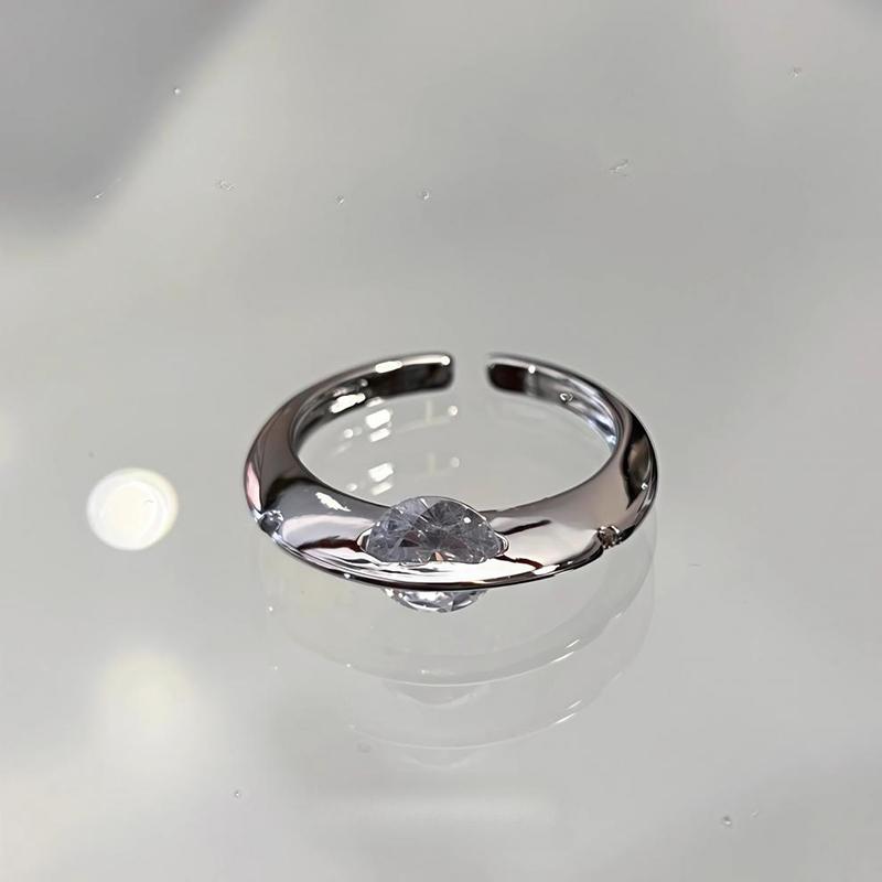Fashion Zircon Planet Open Ring For Women Men Lover Y2K Party Jewelry Gift Accessories