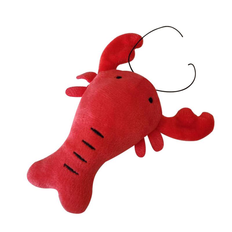 Dog Toy Plush Pet Toy Puppy Crayfish Type Voice Doll Anti-Bite Interactive Training Toys for Dogs Pet Supplies Dog