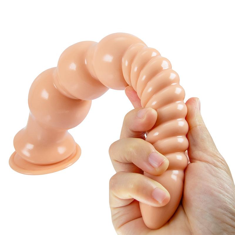 Mărgele de tragere de tărtăcuță Ventuze, dopuri anale subțiri în formă de PVC, bile cu role cristaline, în culise, benzi anale lungi Produse erotice