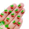 200Pcs Cute Mini Fruit Red Cherry Nail Art Resin Designer Charms DIY Craft For Nail 3D Decorations Jewelry