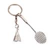 Silver/Golden Badminton Keychain Accessories Mini Badminton Racket Pendant  Athlete