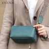JOGUJOS leather women's messenger bag high-end sense small square bag versatile simple fashion zipper shoulder