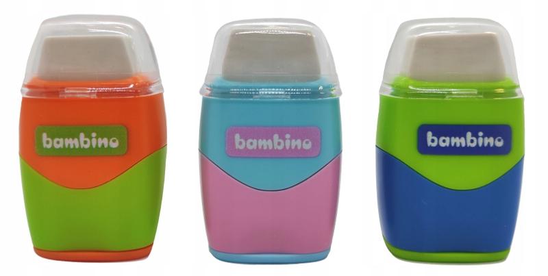 Temperówka + gumka 2w1 bambino p16 mix cena za 1szt