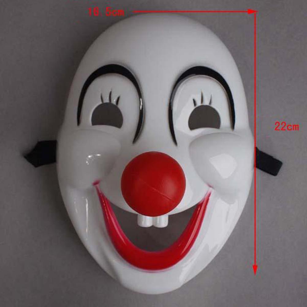 

1Pcs Crazed Red Nose Clown Mask Dress Circus Troupe Party Horror Halloween Scary Fancy Maskcosplay Accessrose accessories