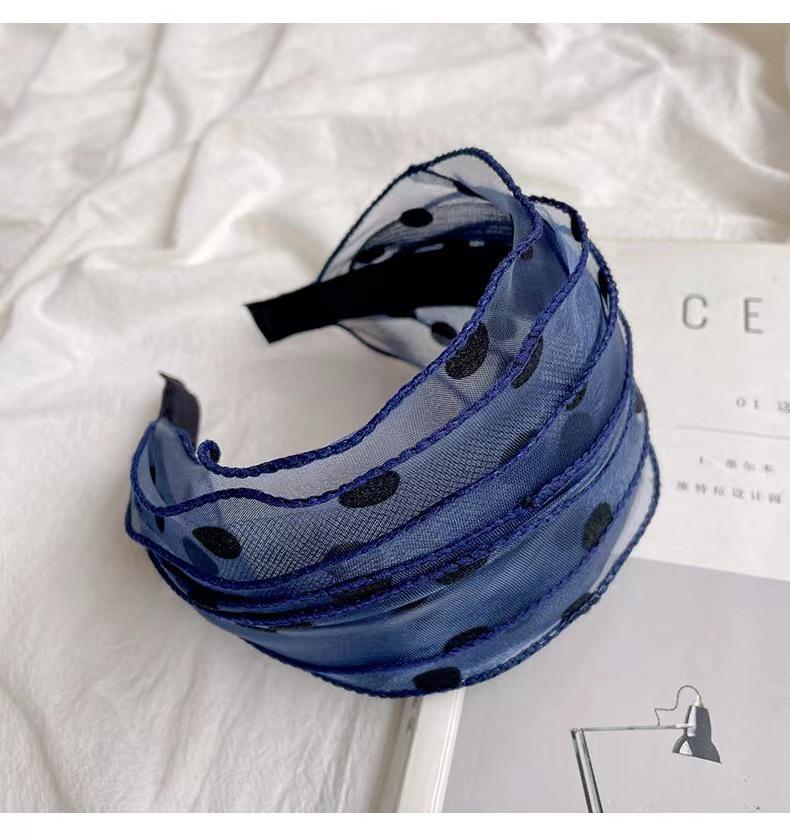 

Повязка на голову с широким краем для белых и пушистых волос - Дышащий артефакт для укладки волос для женщин