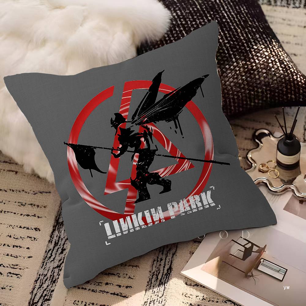 L-Linkin Hot Band Park Cushion Cover Pillowcase Upholstery Sofa Throw Pillow Home Decor Pillowcas
