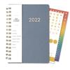 Cover Custom Spiral PU Leather Agenda 12 Months Daily Calendar Planner 2022