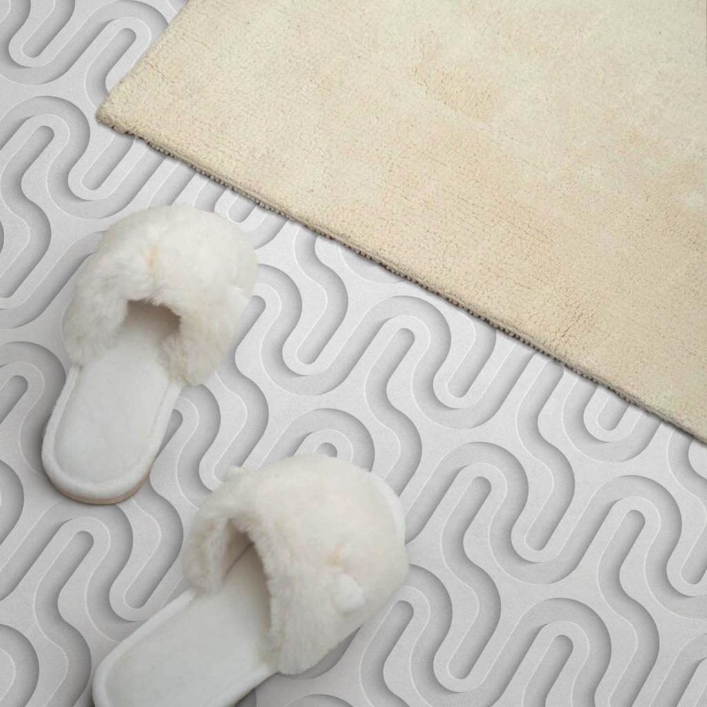 Panel Winylowy Z Dekorem Do Kuchni Lub Łazienki 120X60 Cm Fale W Teksturze 3D