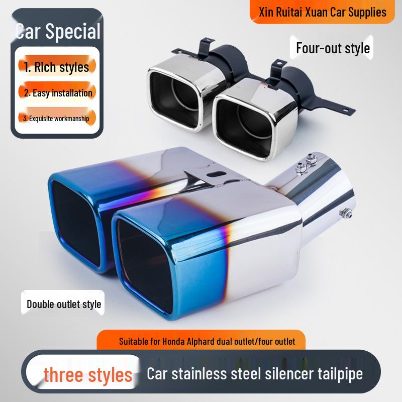 Tailpipe Muffler for Toyota Alphard 30 Series and Vellfire Exhaust Modification