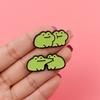Delightful Frogs Pin Stylish Brooch Funny Brooch for Backpacks and Clothing Accessories Ideal for Kids and Adults