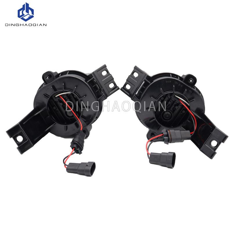 LED Fog Lights for Dodge Ram 1500 2002-2008 2500/3500 2003-2009 Durango Truck 2004-2006 with Angel Eye Fog Lamp Waterproof 12V