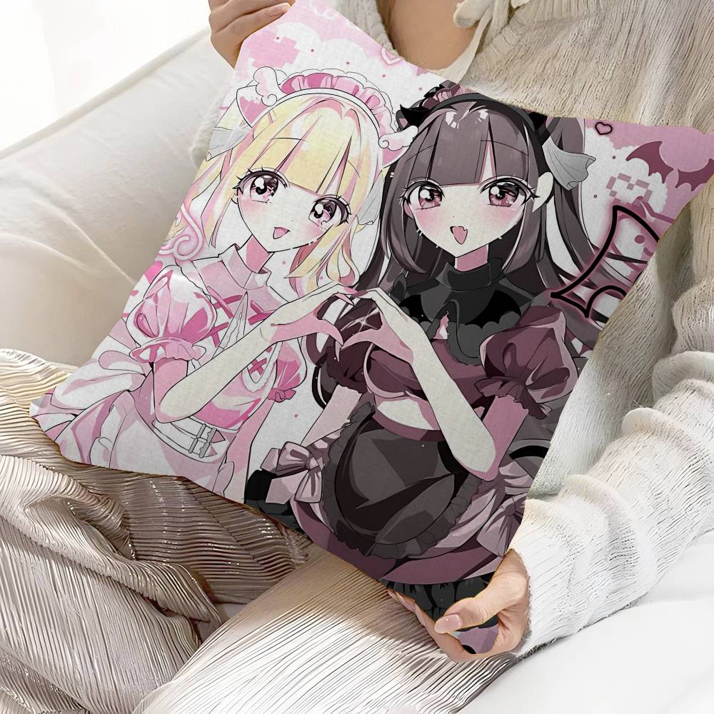Jirai Kei Fashion Beautiful Girl Pillow Gift Home Office Decoration Pillow Bedroom Sofa Car Cushion CoverPillow Case