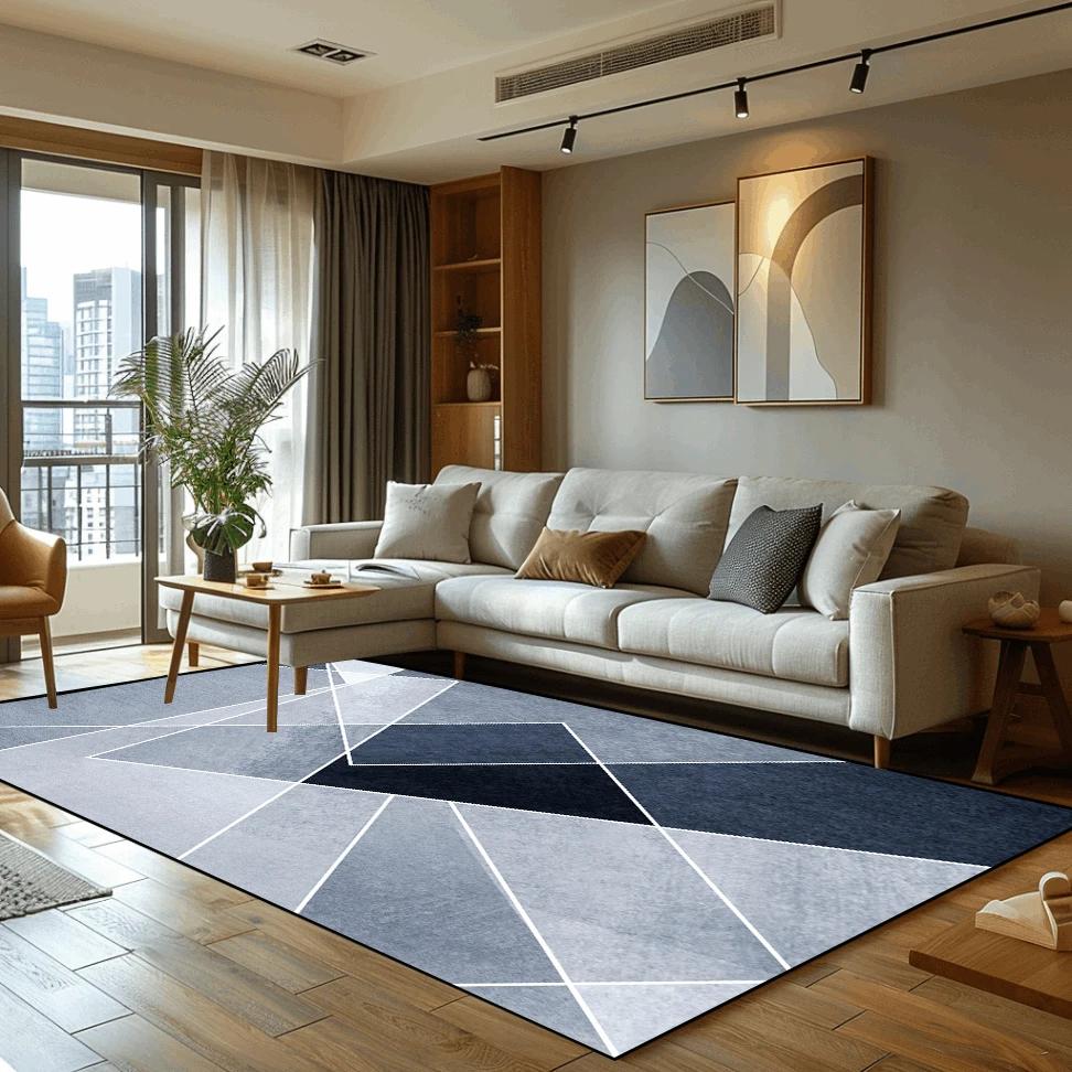Szare Dywany Dywany do Salonu Luksusowe Antypoślizgowe Dywaniki Nocne Duży Miękki Dywan Podłogowy Mata do Zabaw dla Dzieci Prostokątna Dekoracja Domu