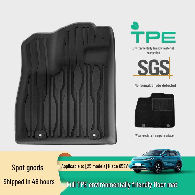 All-Weather TPE Floor Mats & Trunk Mat for Haishi 05 EV - Compatible with 25 Models