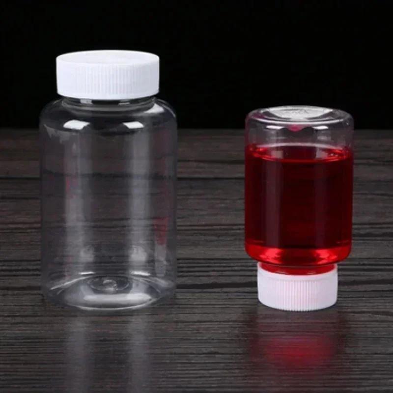 110Pcs Refillable Bottles 10Ml 20Ml 30Ml 50Ml 80Ml 100Ml Plastic Pet Clear Empty Seal Bottles Sample Containers With Screw Cap