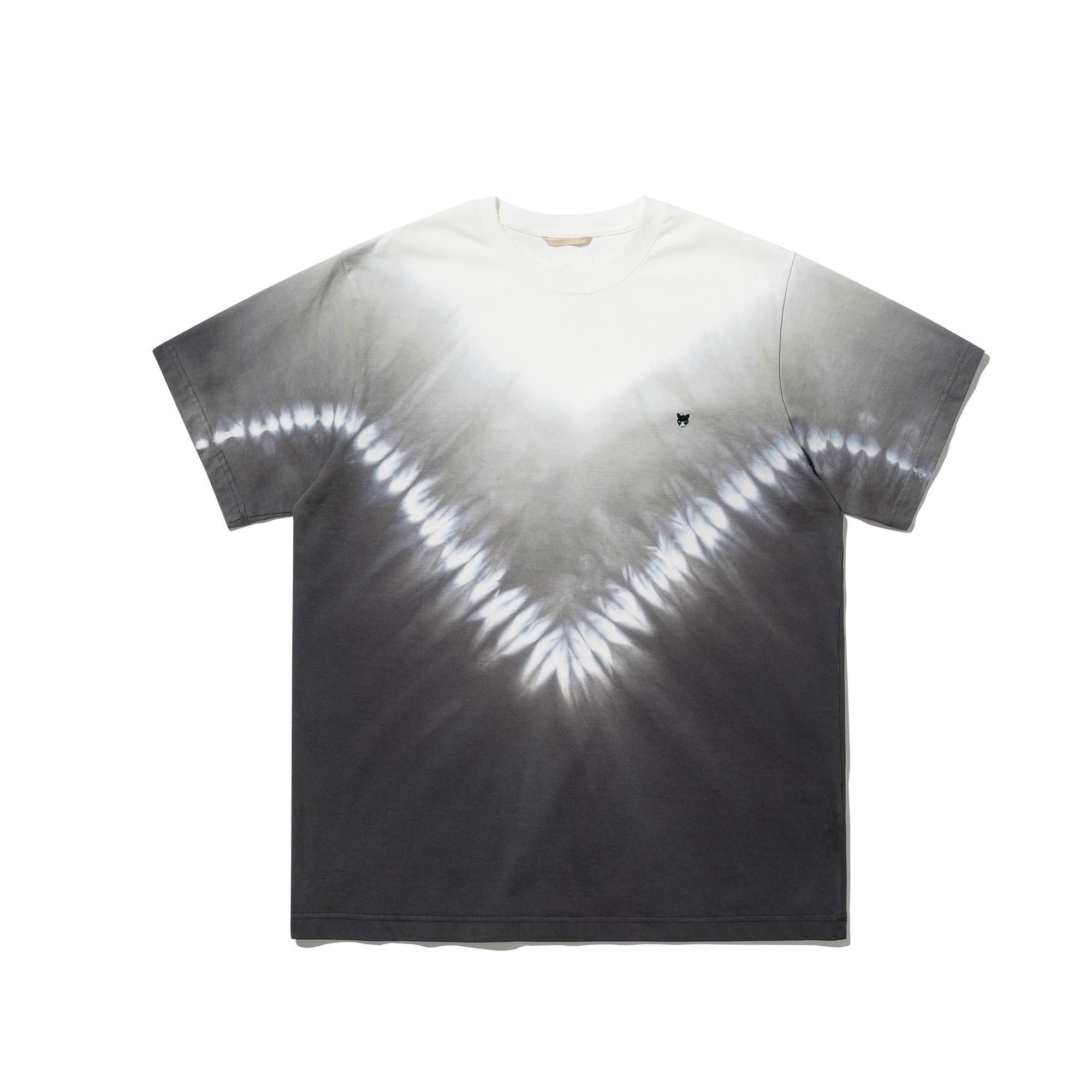 Ujb Coming Belly Tie-Dye Short Sleeve T-Shirt - Charcoal L