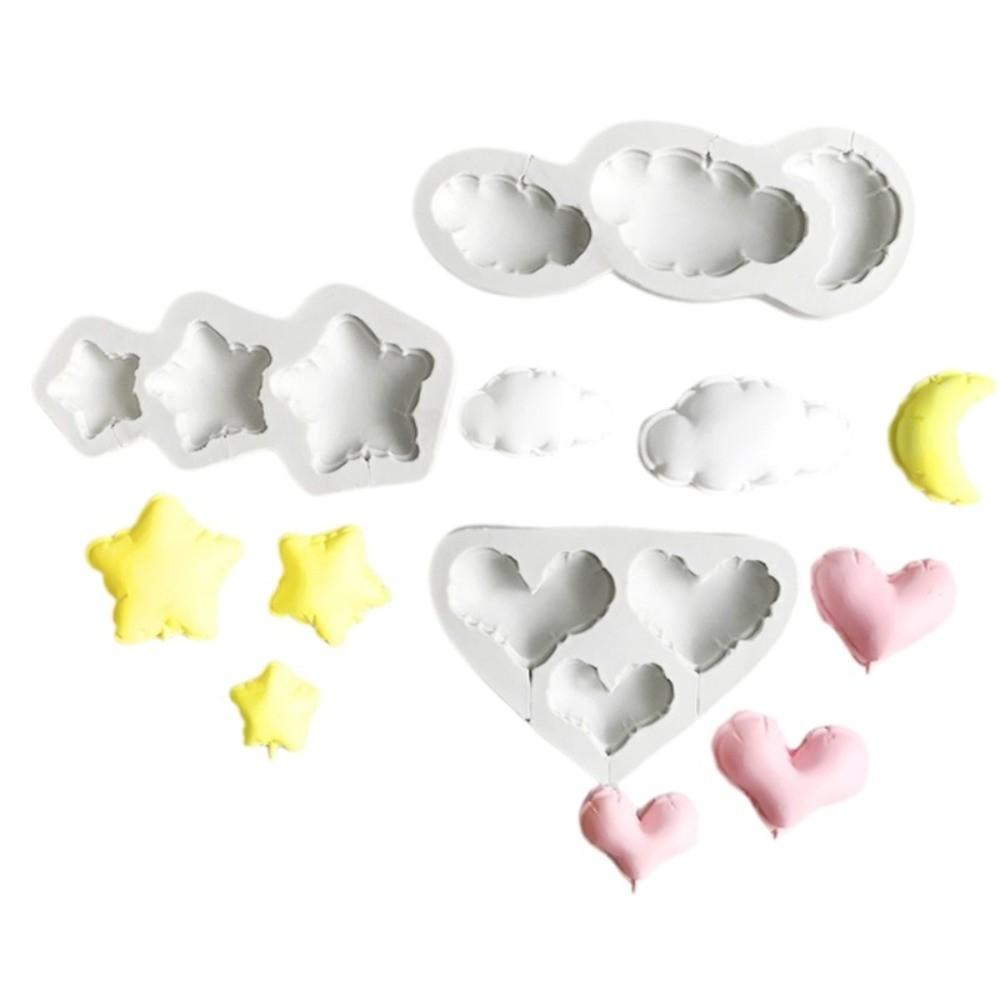 Number Design Silicone Mold Star Shape Resin Clay Mold New Chocolate Mold DIY Dessert