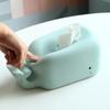 2025 New Creative Silicone Whale Tissue Box, Desktop Phone Holder Bedroom, Anti Drop Home Cartoon Paper Drawer Tissue Holder