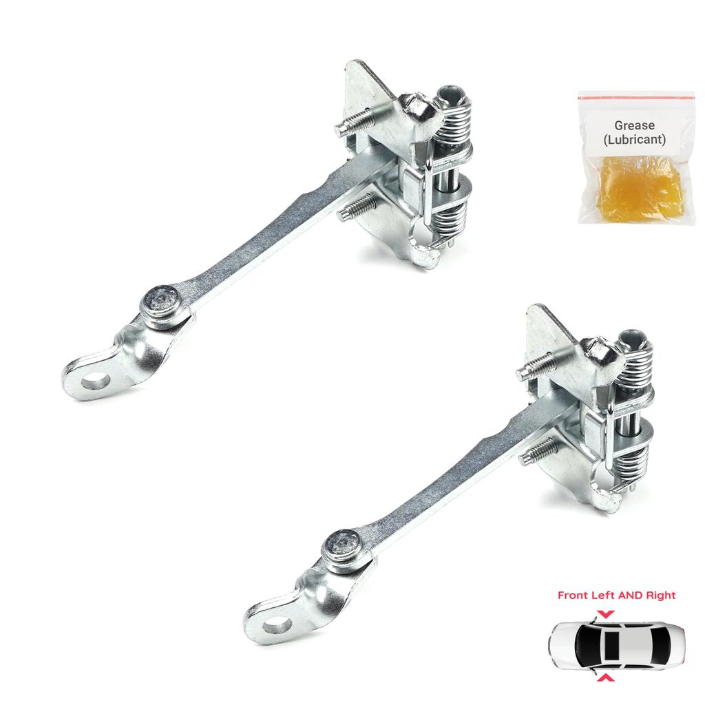BDP698-1 2 Pieces Front Left AND Right Door Catch Hinge Brake Stop Check Strap Limiter for Renault Megane MK1 4/5 Door 1996-2003 7700828427