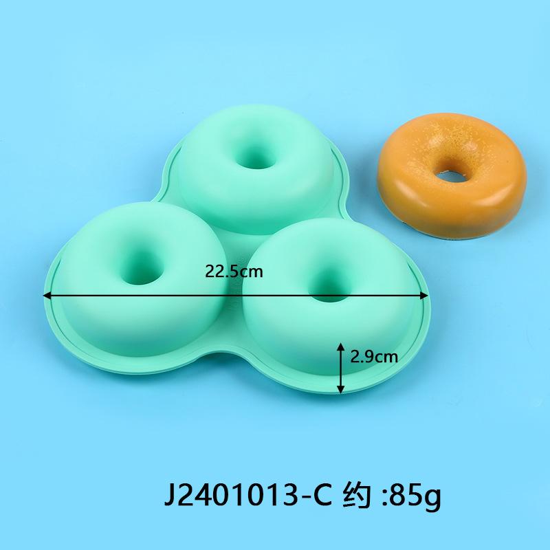 Air Fryer Egg Mold Round Shape Eggs Mold 3 Cavity Non-Stick Silicone Air Fryer Egg Pan Egg Steamer Cooking Mold Fried Egg Tool