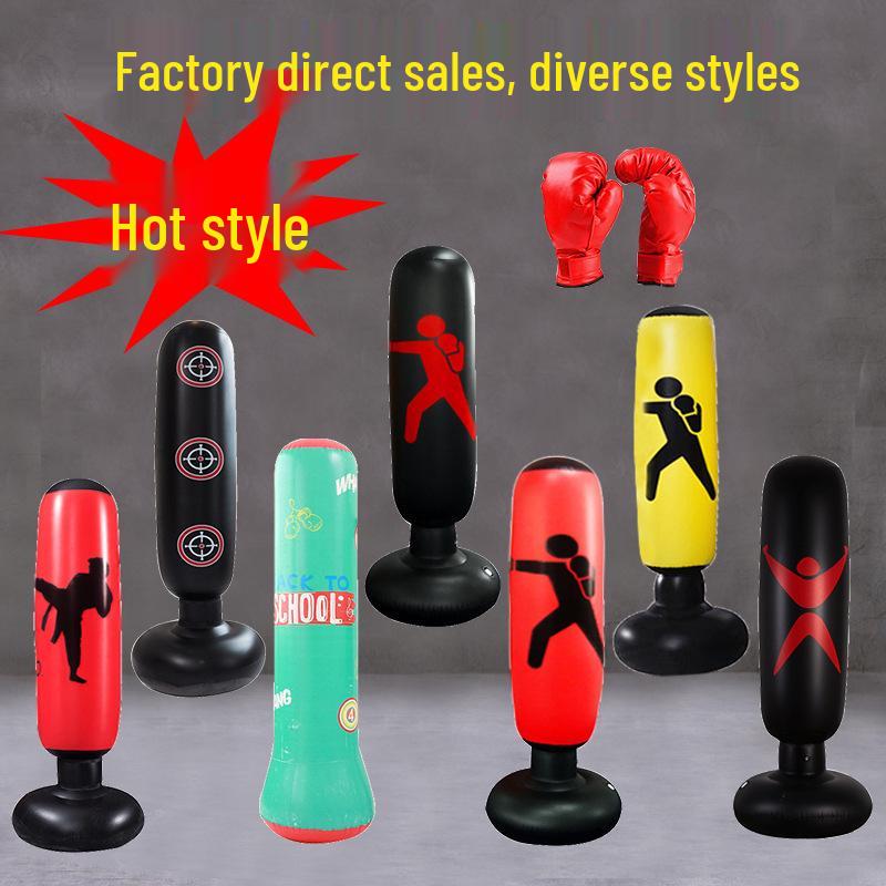 Kids & Adults Inflatable PVC Punching Bag - Fitness & Relaxation Toy