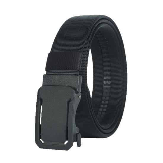 Versatile Ratchet Belt with Adjustable Security Buckle Double-Layer Reinforced Nylon Webbing Reinforced Men Belt