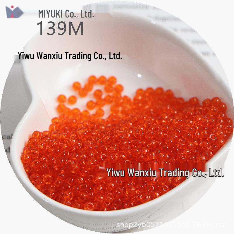 MIYUKI 3mm Transparent Glass Seed Beads for DIY Jewelry Making