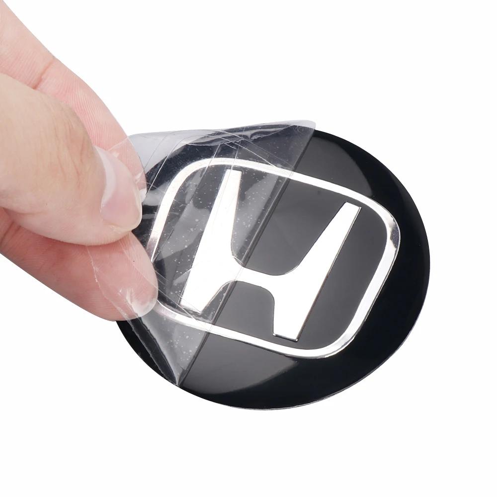 For Honda Ga124pcs 56/60MM Car Wheel Center Hub Caps Tire Rim Cover Stickers Auto Accessories For Honda CITY CIVIC Mugen DOHC Vezel Si STEPWGN