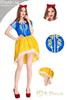 [R-Dream] Snow White Costume Adult Dress Halloween Fancy Dress Outfit Cosplay Mermaid Skirt Snow White Princess Costume Women's (L Size)