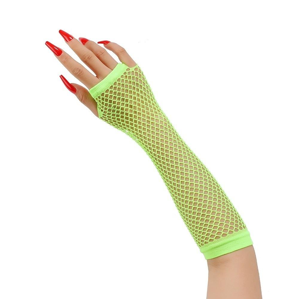 Fingerless Fishing Net Gloves Long Long Gloves Fashion Mesh Gloves Women