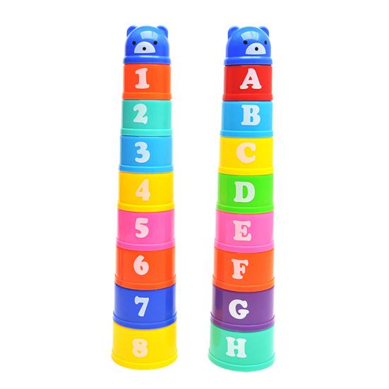 Rabbit Toy Interactive Stacking Cups Bunny Toy Small Rabbit Hiding Food Toy Hamster Foraging Ball for Small Pet