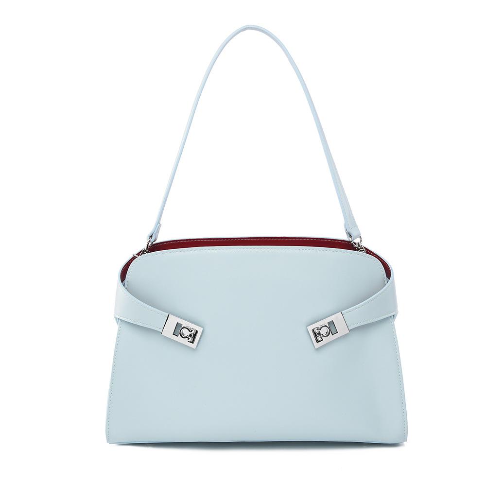 

Shoulder bag women s new fashion high sense women s armpit bag slack sense large capacity commuter tote bag синий