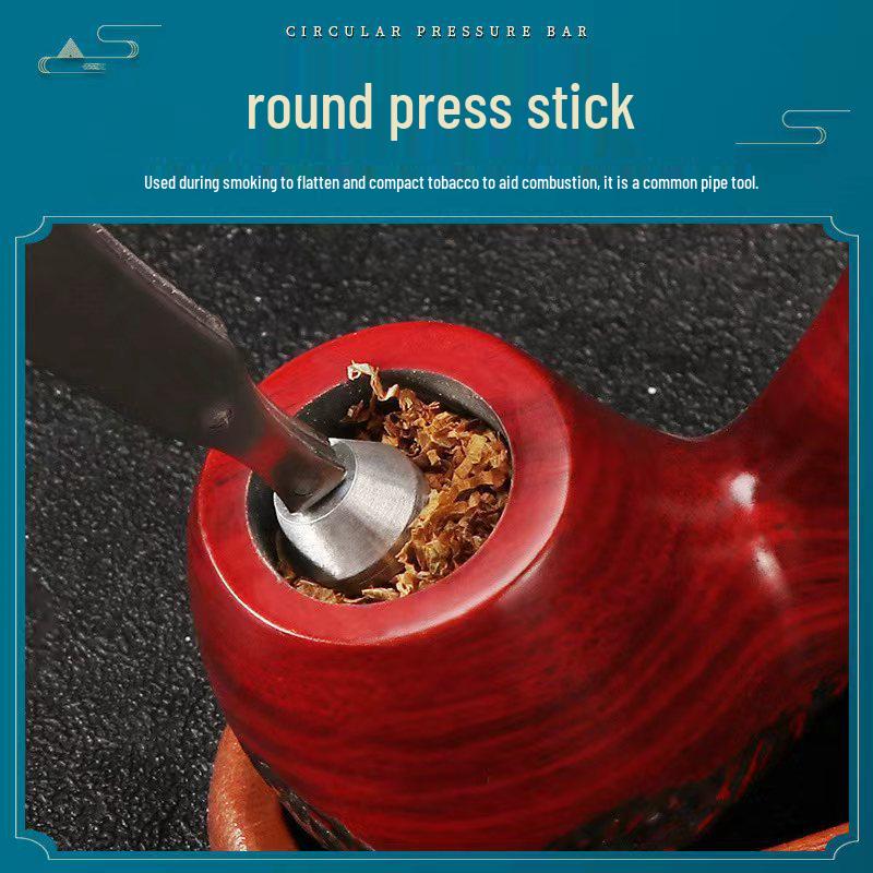 Stainless Steel Rosewood Pipe Knife & Tamper Tool