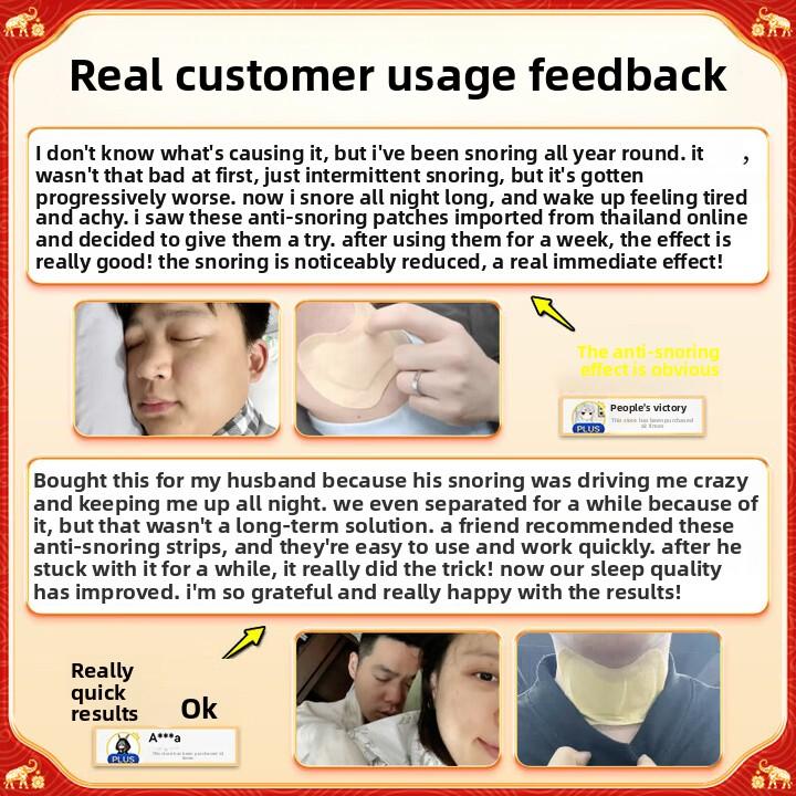 Paski na chrapanie - Wsparcie oddychania przez nos dla cichego snu, 8 plastrów/opakowanie