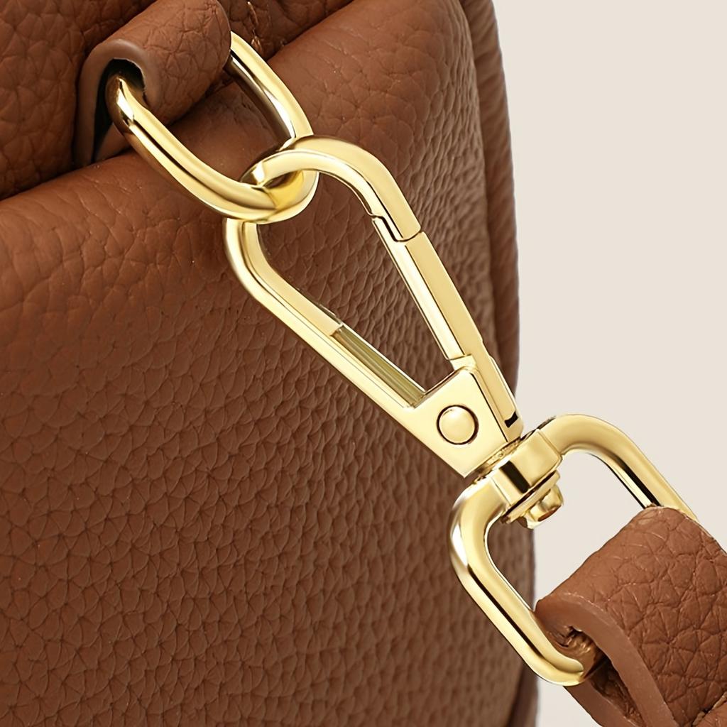 1pc Women's Leather Wallet Handbag, Made Of Soft Leather, Suitable For Mobile Phones